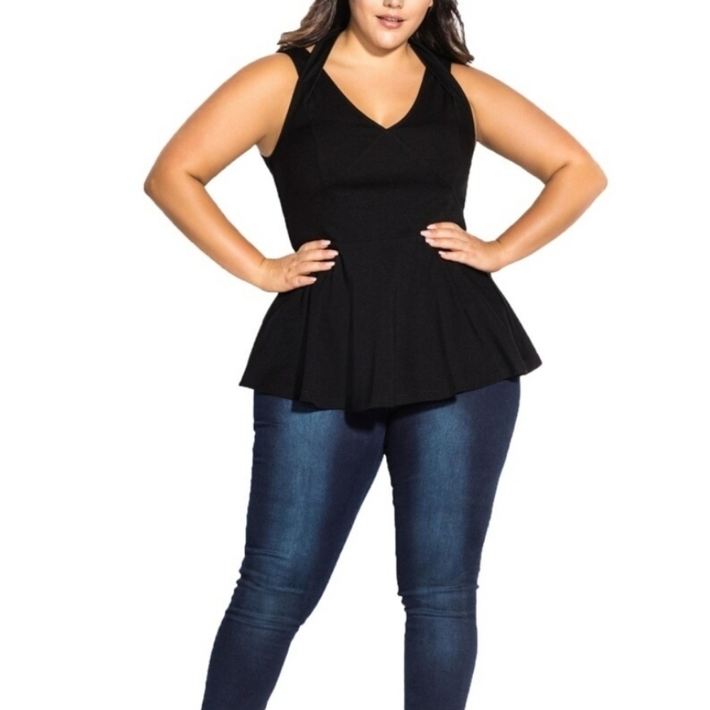 City Chic Peplum Top